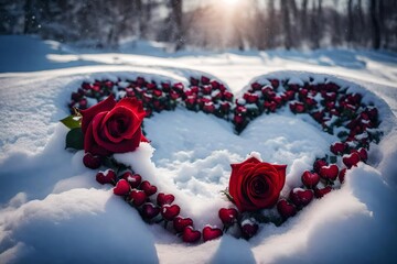 heart in the snow