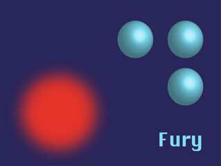 Fury, abstract illustration