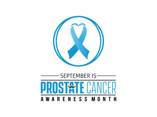 National Prostate Cancer Awareness Month vector banner template. Health Care concept of support, treatment, prevention vector illustration idea.