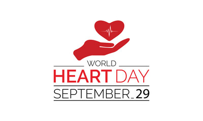 World Heart Day Promotes Cardiovascular Wellness, Education, and Global Unity for Stronger Futures. Heartfelt Health Advocacy vector illustration banner template.