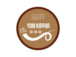 Yom Kippur. Reflection, Atonement, and Spiritual Renewal in the Holiest Day of Repentance and Forgiveness in the Jewish Faith vector illustration banner template.