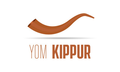 Yom Kippur. Reflection, Atonement, and Spiritual Renewal in the Holiest Day of Repentance and Forgiveness in the Jewish Faith vector illustration banner template.
