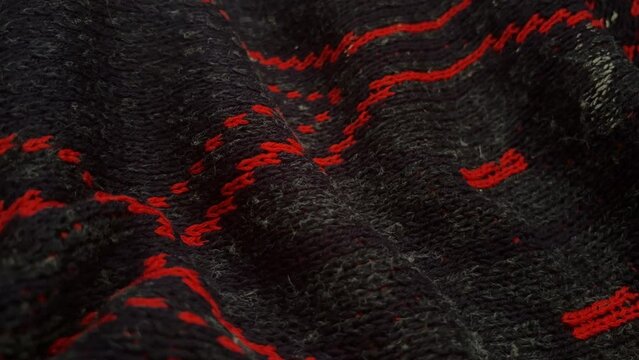 Black And White Wool Fabric, Slider Shot