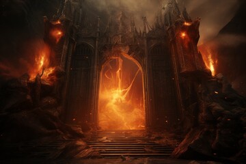 entering the fiery abyss of hell's gate, Generative AI