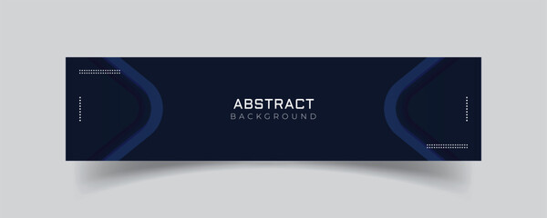 Linkedin banner blue technology abstract background