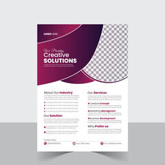 a bundle of 1 templates of different colors flyer template, modern business flyer design template, 
abstract business flyer and creative design, IT company flyer   and editable vector template