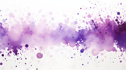 purple watercolor splashes