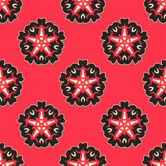 Classic Pattern Ornament, Decorative Seamless Geometric Pattern for Design Wallpaper, Fashion Print, Trendy Decor, Home Textile, Retro Decor Vector Illustration.	