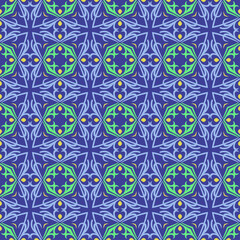 Vector ornamental seamless pattern. Background and wallpaper in ethnic style. Vector illustration can be used for backgrounds, motifs, textile, wallpapers, fabrics, gift wrapping, templates.