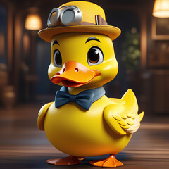 duck in a hat