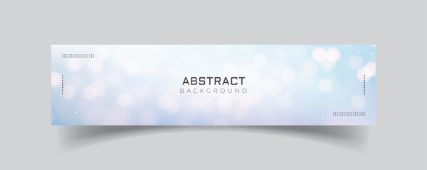 Linkedin banner design with shiny light background