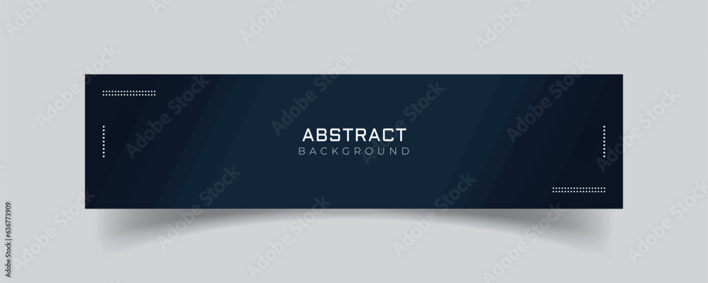 Sticker linkedin banner with abstract background