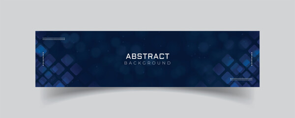 Linkedin banner with blue bubble background