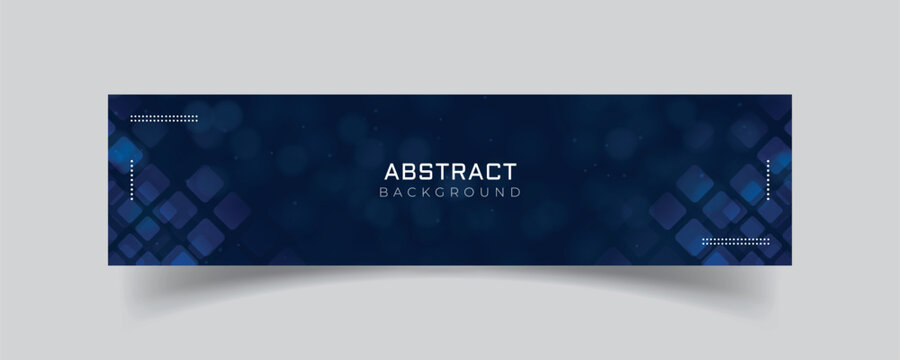 Linkedin banner with blue bubble background