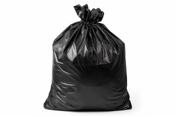 garbage bag on white background