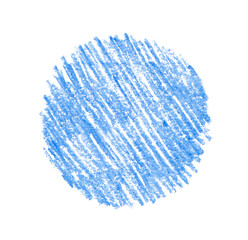 Hand drawn scrawl sketch line hatching circle . Blue Pen, pencil, pastel texture art grunge texture...