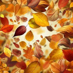 autumn leaves with human face background
