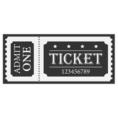  Ticket templates. Retro ticket. Cinema ticket. Vector illustration