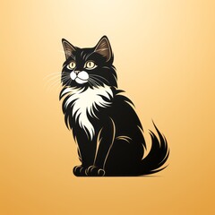 cat person graphic sketch