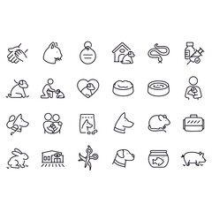 Pets icons vector design 
