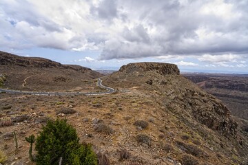 Fototapeta na wymiar Scenic view of a barren mountain range