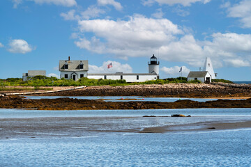 Goat Island Lighthouse on a Summer Day in Maine