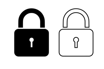 Security Lock Vector Icon Design Art 