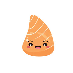 Cute Salmon Sushi Character Art Design