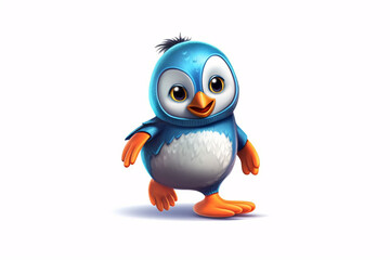 Cute cartoon penguin. Cute penguin cartoon character 