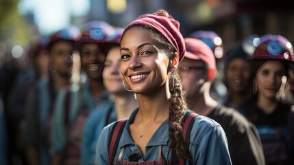 Captivating Moments: Vibrant City Life Unveiled Through Smiling Faces and Fashionable Individuals in New York's Nightscapes, generative AI