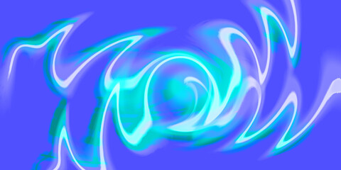 Purple Aqua Swirl Wave Line Pattern Artwork Background