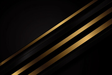 Luxury black and golden stripes metallic background
 - obrazy, fototapety, plakaty