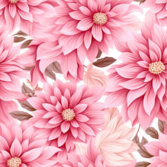 Obraz premium Pink Floral Pattern