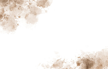 Splash Brown Watercolor Frame Luxury Border