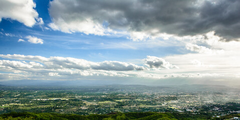 landscape with clouds