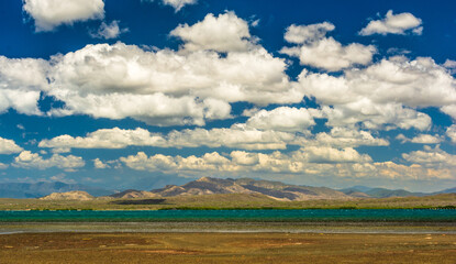 clouds over the lake