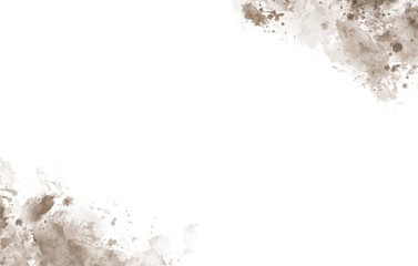 Splash Brown Watercolor Frame Luxury Border