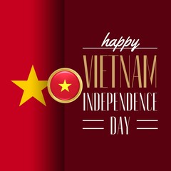 Premium Vector | Vietnam independence day background for national celebration on september 2nd