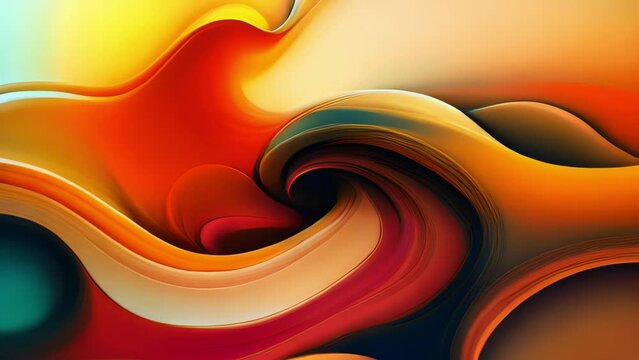 An animated sequence of swirling images and colors that evoke a feeling of nostalgia and distortion. Abstract motion animation