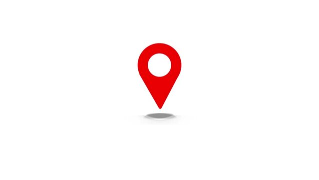 Location map geo pin icon, Location Pin pointer Animation background. k1_611