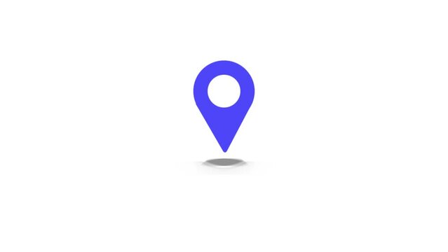 Location map geo pin icon, Location Pin pointer Animation background. k1_613