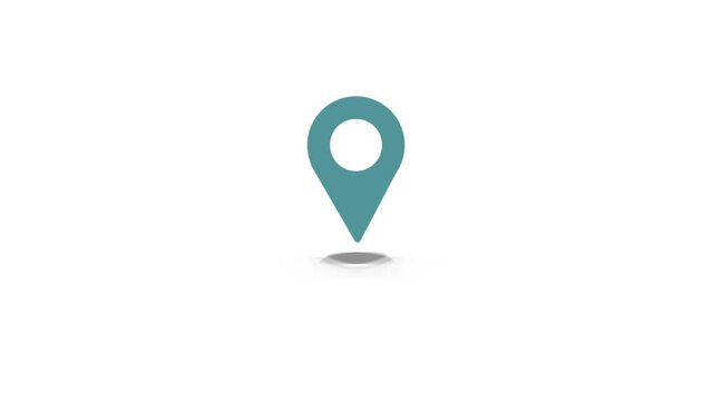 Location map geo pin icon, Location Pin pointer Animation background. k1_615