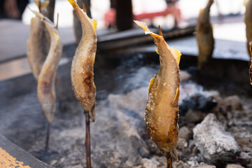 Obraz premium 鮎の塩焼き