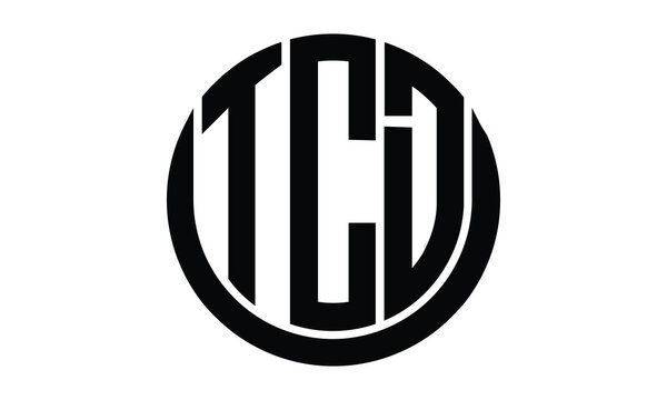 TCD shield in circle logo design vector template. lettermrk, wordmark, monogram symbol on white background.