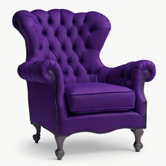 old purple velvet chair armchair 