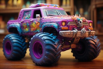 モンスタートラック,Generative AI AI画像