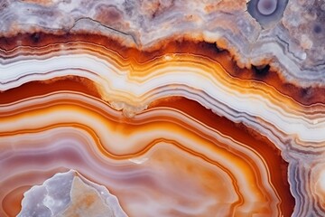 Fototapeta premium Generative AI : Bright Agate natural stone cutout background