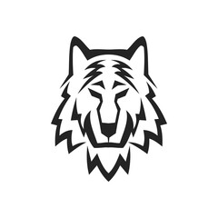 Wolf logo template Isolated. Brand Identity. Icon Abstract Vector graphic