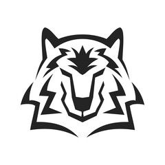 Wolf logo template Isolated. Brand Identity. Icon Abstract Vector graphic