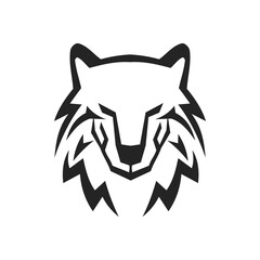 Wolf logo template Isolated. Brand Identity. Icon Abstract Vector graphic